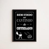 Quadro Decorativo Bem Vindo Ao Cantinho Do Churrasco Quadro Decorativo Bem Vindo Ao Cantinho Do Churrasco