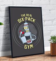 Quadro Decorativo Bender The Real Six Pack Academia