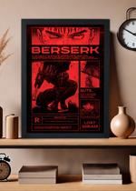 Quadro Decorativo Beserk - Com vidro Tamanho:21cm x 30cm (A4)