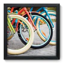 Quadro Decorativo - Bicicleta - 33cm x 33cm - 233qddp - Allodi