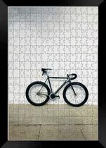 Quadro Decorativo Bicicleta quebra cabeça de 300 peças - Coleção art Bike + Toalha
