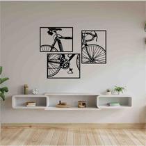 Quadro Decorativo Bicicleta Vazado MDF 3mm