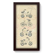Quadro Decorativo - Bicicletas - 19cm x 34cm - 038qdvp