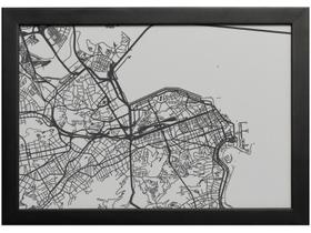 Quadro Decorativo Big Cities Mapa 25x35cm - Design Up Living
