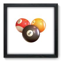 Quadro Decorativo - Bilhar - 33cm x 33cm - 203qddp Quadro Decorativo - Bilhar - 33cm x 33cm - 203qddp