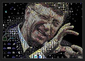 Quadro Decorativo Bill Gates Informática Empresas Decorações Com Moldura