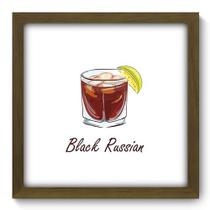 Quadro Decorativo - Black Russian - 33cm x 33cm - 378qdcm