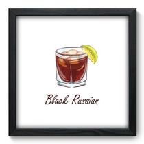 Quadro Decorativo - Black Russian - 33cm x 33cm - 378qdcp