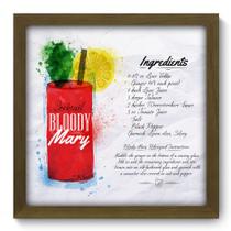 Quadro Decorativo - Bloody Mary - 33cm x 33cm - 082qdcm