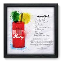 Quadro Decorativo - Bloody Mary - 33cm x 33cm - 082qdcp