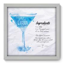 Quadro Decorativo - Blue Lagoon - 33cm x 33cm - 081qdcb