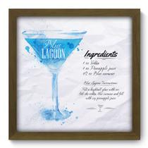 Quadro Decorativo - Blue Lagoon - 33cm x 33cm - 081qdcm Quadro Decorativo - Blue Lagoon - 33cm x 33cm - 081qdcm