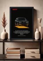 Quadro Decorativo BMW M5 Clássico Pirelli - Com Vidro Tamanho:21cm x 30cm (A4)