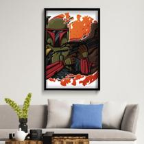 Quadro Decorativo Boba Fet 40x60 cm Placa Decorativa em MDF para Decoração de interiores Quadro Decorativo Boba Fet 40x60 cm Placa Decorativa em MDF para Decoração de interiores