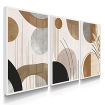 Quadro Decorativo Boho Abstrato Com Moldura Quadro Decorativo Boho Abstrato Com Moldura