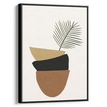 Quadro decorativo Boho Abstrato da Natureza em Camadas - Art Canvas