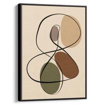 Quadro decorativo Boho Enlace Orgânico de Formas Fluídas - Art Canvas