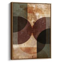 Quadro decorativo Boho Geometria Atemporal em Tons Terrosos - Art Canvas
