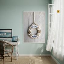 Quadro Decorativo Boia Salvavidas Número Um-70X50Cm