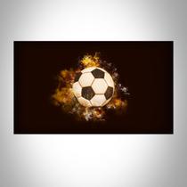 Quadro Decorativo Bola De Futebol 20x20cm