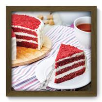 Quadro Decorativo - Bolo - 33cm x 33cm - 285qdcm