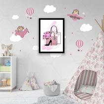 Quadro Decorativo Bolsas Com Sapato 45x34cm