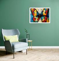 Quadro Decorativo Borboleta Abstrata - 50x70cm Quadro Decorativo Borboleta Abstrata - 50x70cm
