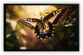 Quadro Decorativo Borboleta Colorida Salas Tela Canvas Premium GG6 Quadro Decorativo Borboleta Colorida Salas Tela Canvas Premium GG6