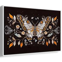 Quadro decorativo Borboleta Mística em Contraste Profundo - Art Canvas