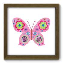 Quadro Decorativo - Borboleta Rosa - 22cm x 22cm - 033qdim Quadro Decorativo - Borboleta Rosa - 22cm x 22cm - 033qdim
