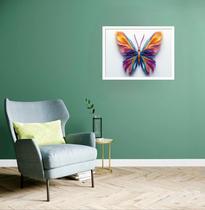Quadro Decorativo Borboleta Trançada - 50x70cm Quadro Decorativo Borboleta Trançada - 50x70cm