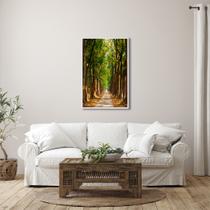 Quadro Decorativo Bosque Natureza com 1 Tela 50x75cm ou 60x90cm de Parede para Escritório Banheiro Hall