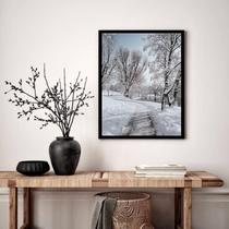 Quadro Decorativo Bosque Nevado - 70x50cm Quadro Decorativo Bosque Nevado - 70x50cm