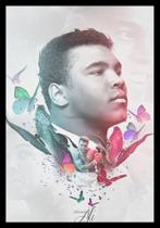 Quadro Decorativo Boxe Arte Muhammad Ali 42x29cm Quadro Decorativo Boxe Arte Muhammad Ali 42x29cm