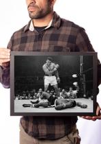 Quadro Decorativo Boxe Muhammad Ali Luta Foto Classica Retro Quadro Decorativo Boxe Muhammad Ali Luta Foto Classica Retro