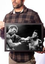 Quadro Decorativo Boxe Muhammad Ali Luta Foto Rara 42x29cm Quadro Decorativo Boxe Muhammad Ali Luta Foto Rara 42x29cm