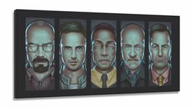 Quadro Decorativo Braking Bad Série 130x60 em Tecido Canvas sala Quadro Decorativo Braking Bad Série 130x60 em Tecido Canvas sala