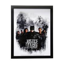 Quadro Decorativo Branco Liga da Justiça 41237