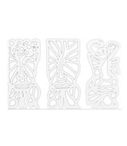 Quadro Decorativo Branco Mdf Trio Essência Expressão 40X20Cm