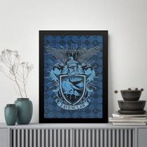 Quadro Decorativo Brasão Ravenclaw 24x18cm - com vidro