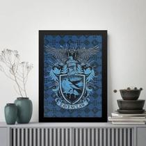 Quadro Decorativo Brasão Ravenclaw 24X18Cm - Com Vidro