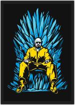 Quadro Decorativo Breaking Bad Game of Thrones Séries Filmes Nerd Geek Decorações Com Moldura