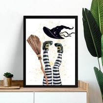 Quadro Decorativo Bruxa Cansada 33X24Cm