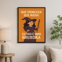 Quadro Decorativo Bruxa - Sou Bruxona 45X34Cm