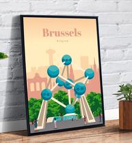 Quadro Decorativo Bruxelas Belgica Cidades Famosas