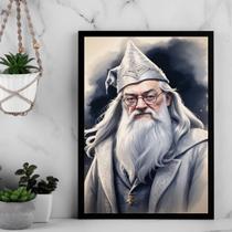 Quadro Decorativo Bruxo Dumbledore 24x18cm