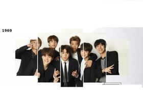 Quadro Decorativo Bts Banda De K-pop Musica Quarto