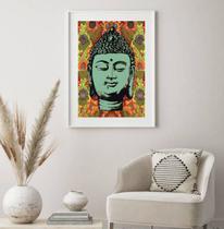 Quadro Decorativo Buda Anos 70 - 60x48cm