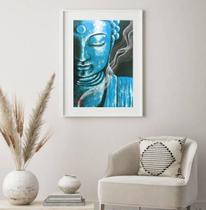 Quadro Decorativo Buda Azul - 60x48cm Quadro Decorativo Buda Azul - 60x48cm