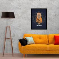 Quadro Decorativo Buda Baby Be Happy 34x23cm